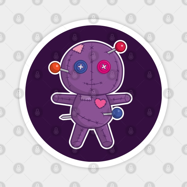 Guro kawaii Voodoo Doll Magnet by Hixon House